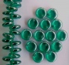 Lentil 1 Hole 6mm Green Teal Lustre 60150-14400 Czech Glass Bead x 50
